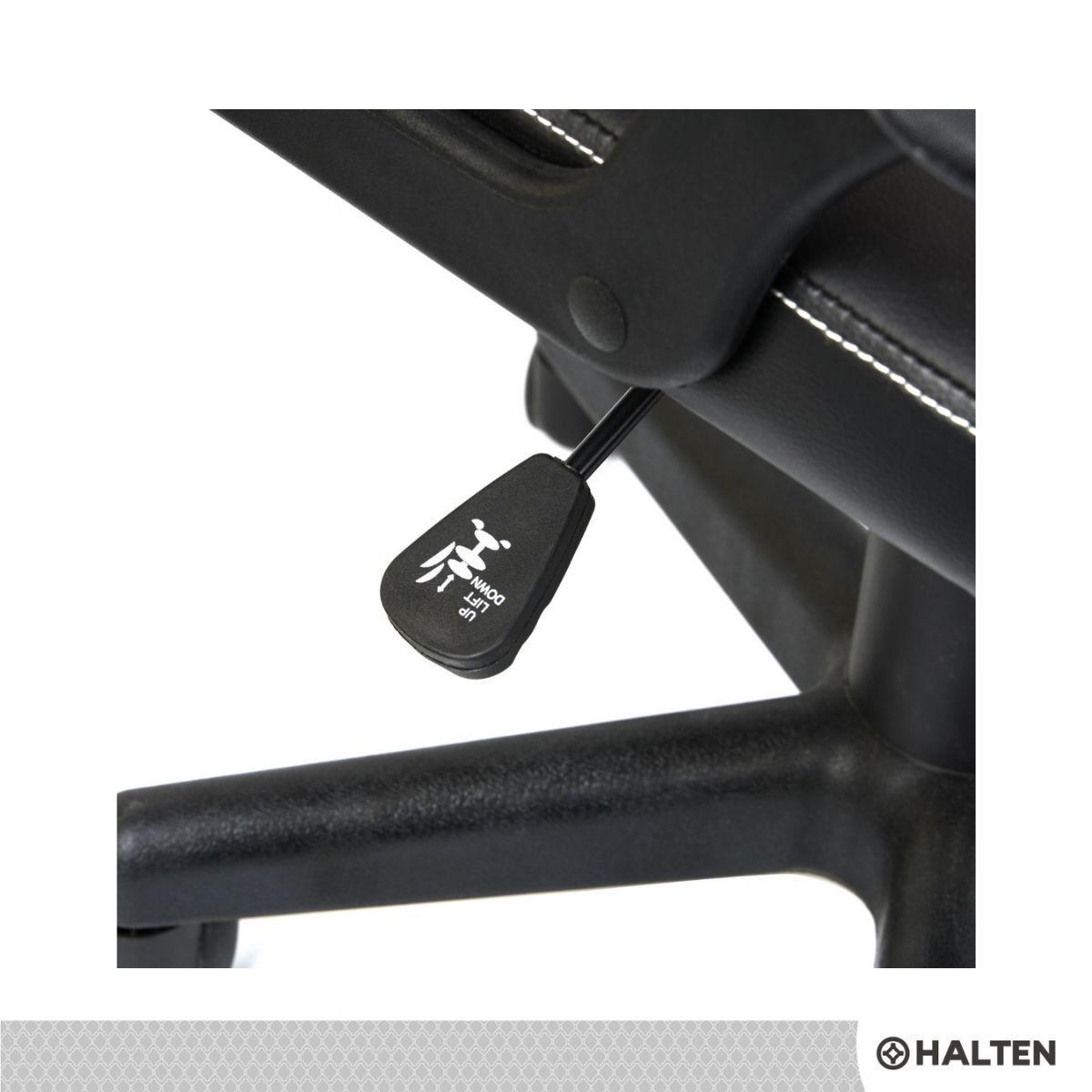 Silla de Escritorio Gamer Halten Negra y Roja-4