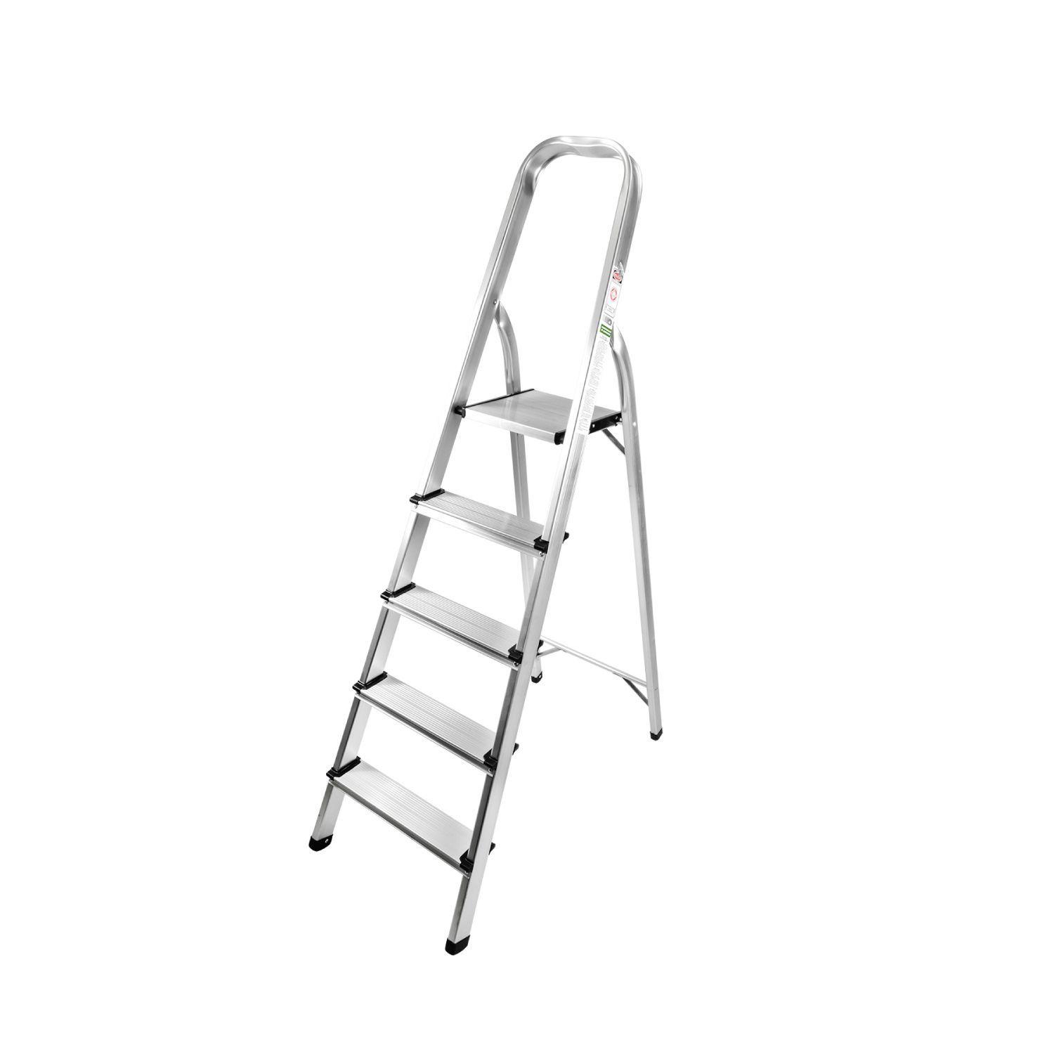 Escalera Halten de Acero Plegable 5 Peldaños-0
