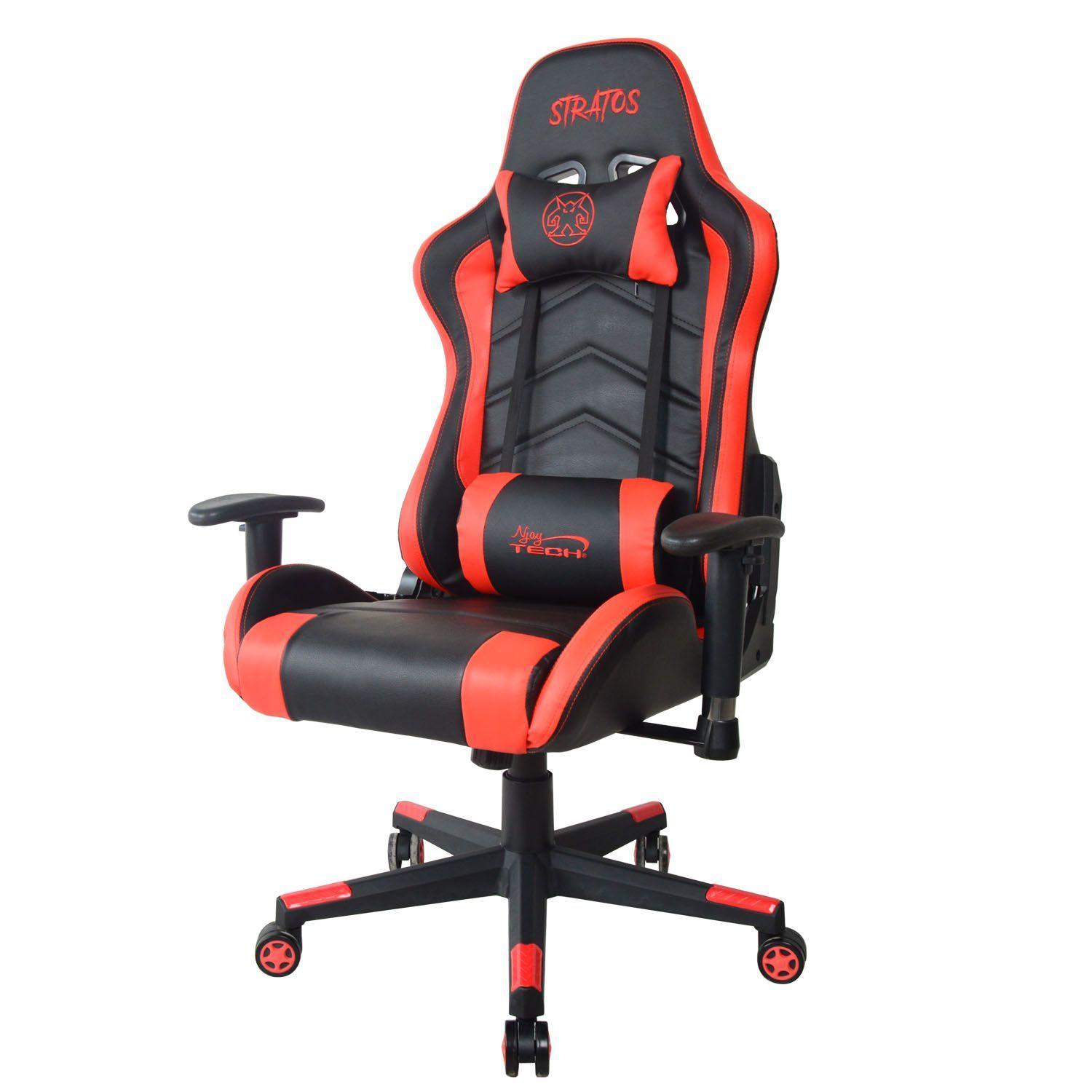 Silla Gamer Stratos Ergonómica Roja-1