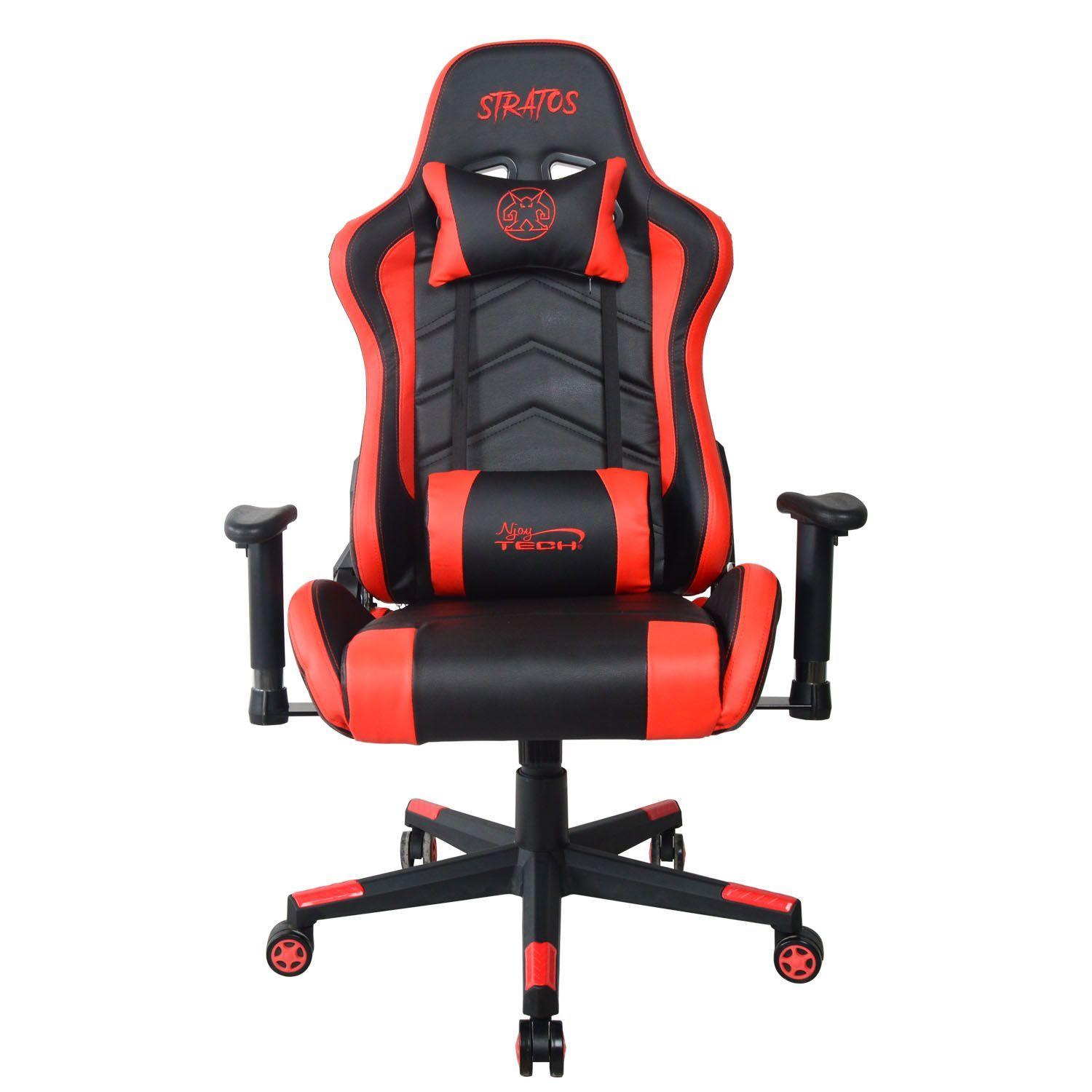 Silla Gamer Stratos Ergonómica Roja-0