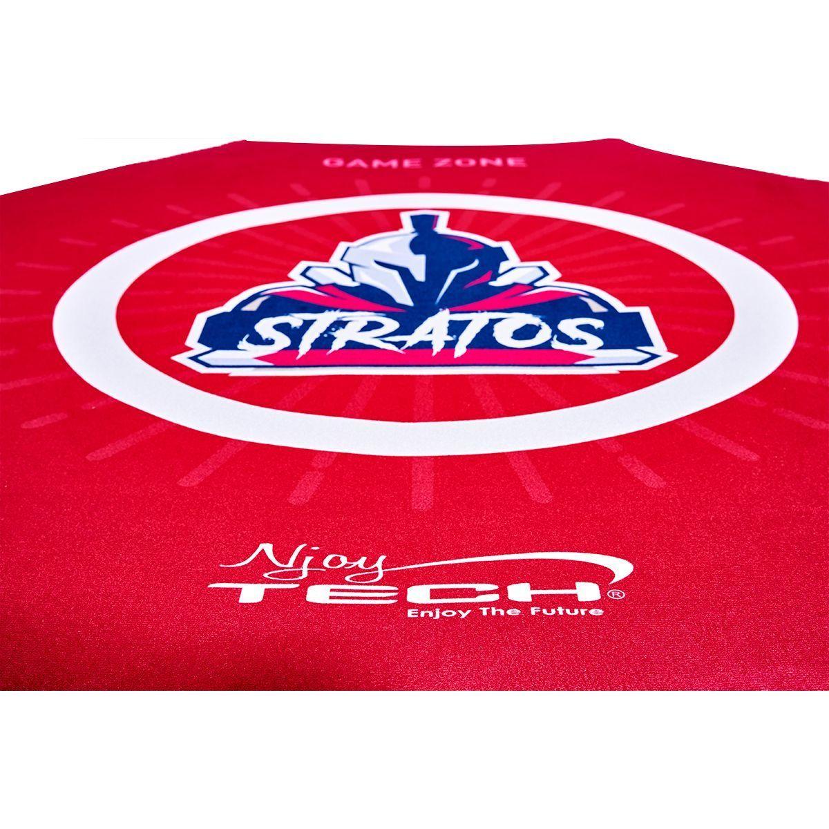 Alfombra Gamer Stratos Para Sillas Roja-2