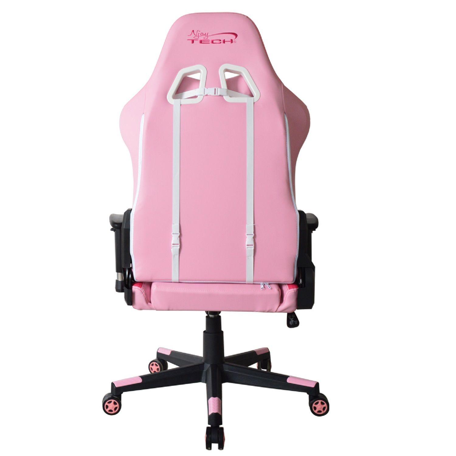 Silla Gamer Stratos Ergonómica Rosada-3