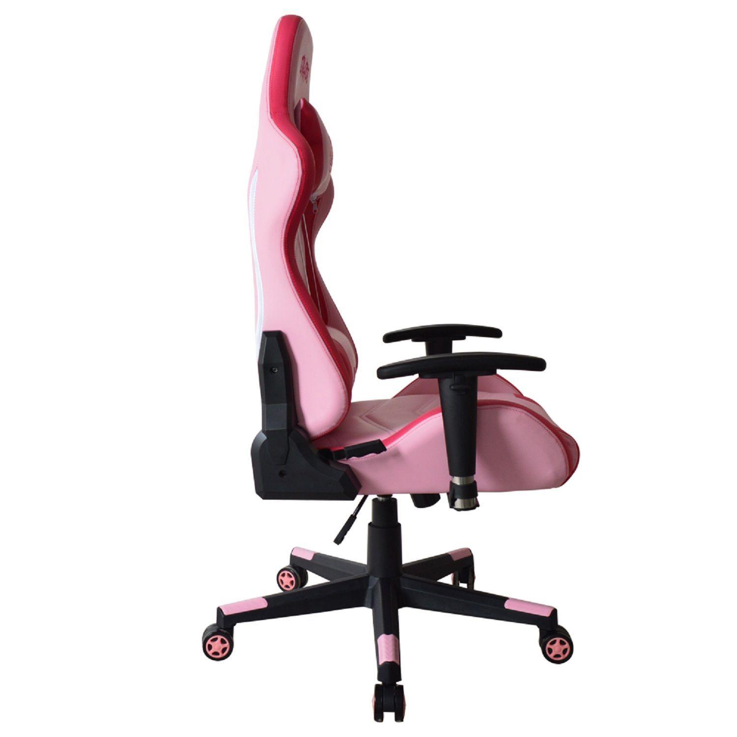 Silla Gamer Stratos Ergonómica Rosada-4