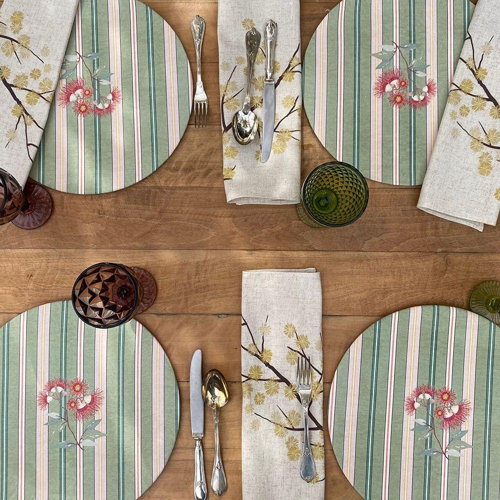 Set 4 Servilletas Aromo - Lino Poliester - 44 cm. x 44 cm.-2