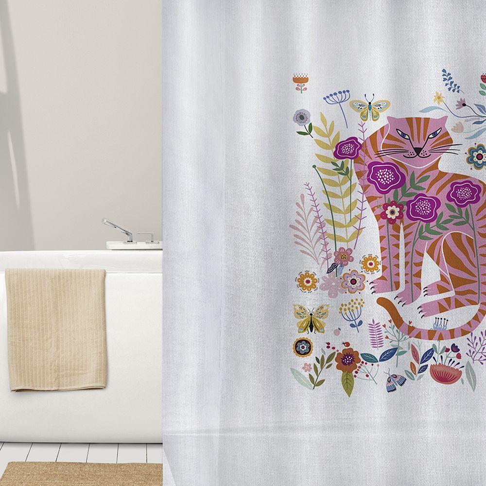Cortina de Baño Velo Organza - Wild Cat -2