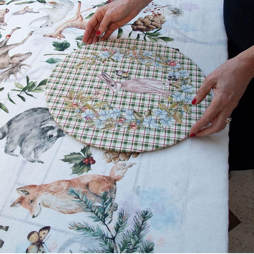 Mantel Woodland - 240 x 240 - Velo Organza (8 puestos)-3