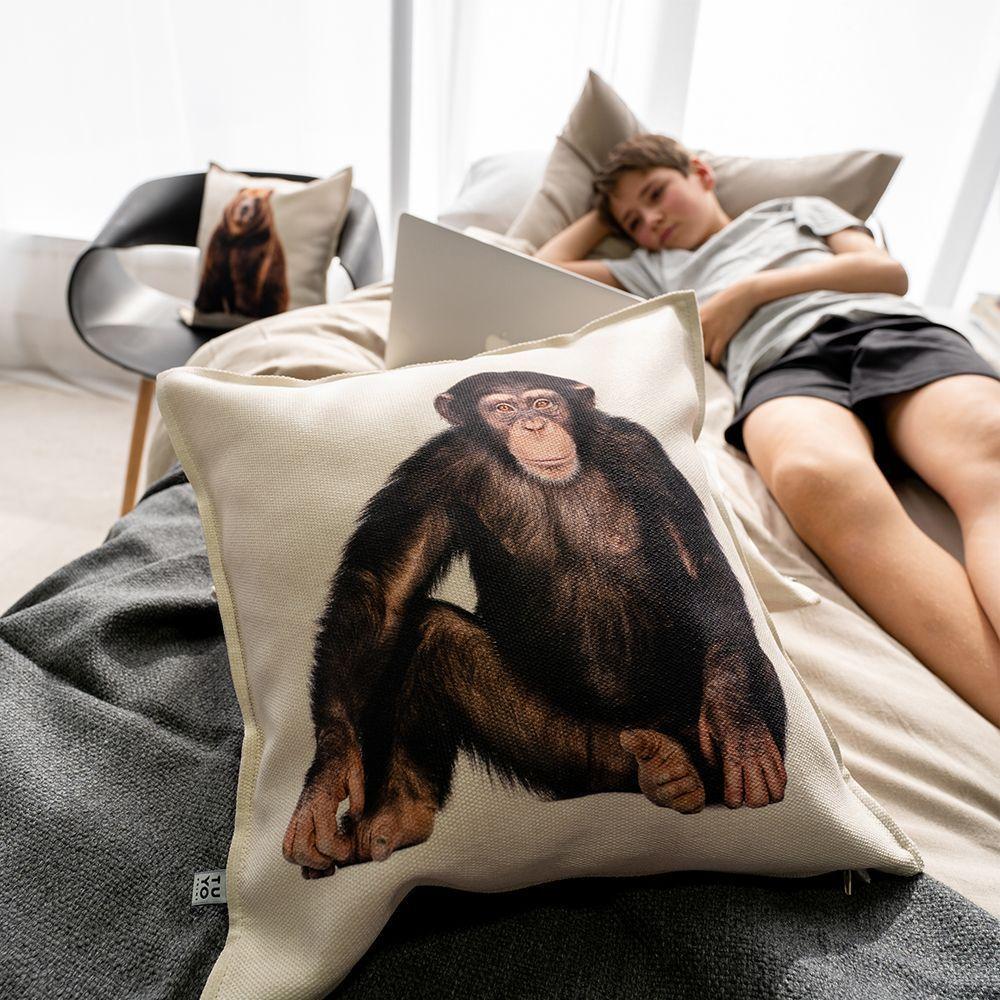 Cojín Chimpancé, 45x45-2