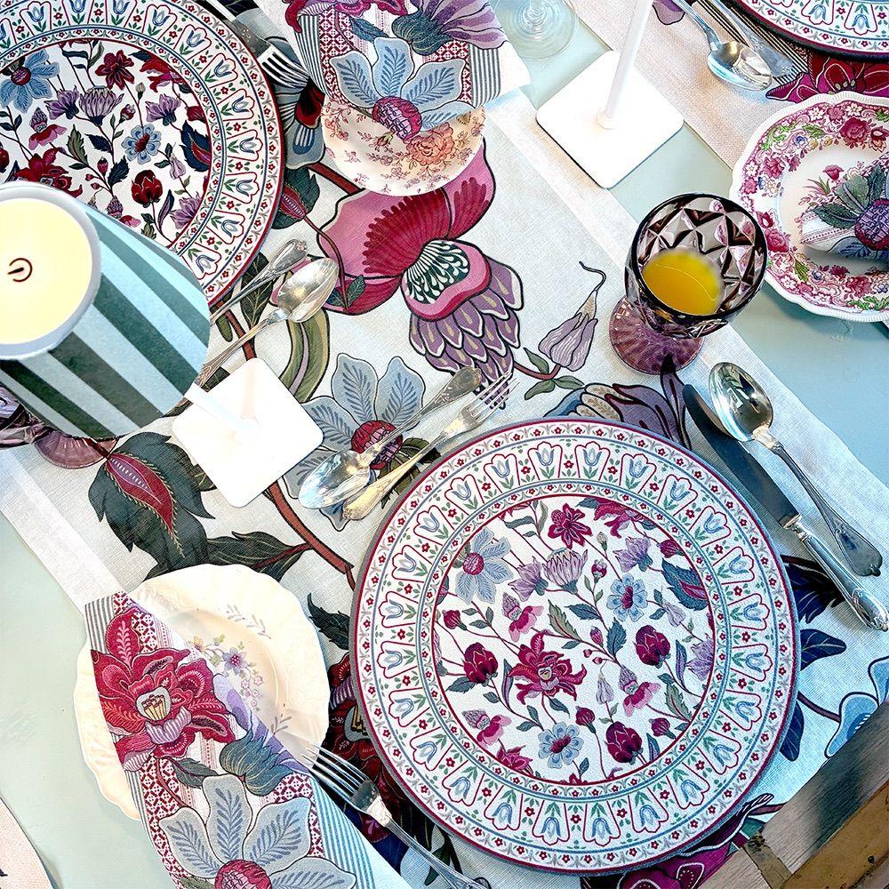 Set 4 Servilletas Azafran - Lino Poliester - 44 x 44 cm.-2