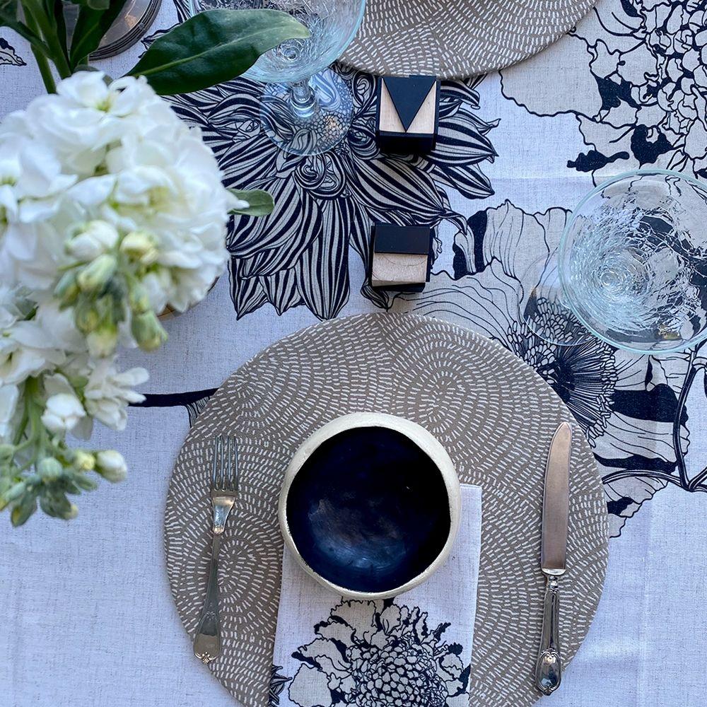 Mantel Ebano - 180 x 250 - Lino Poliester (6 puestos)-2