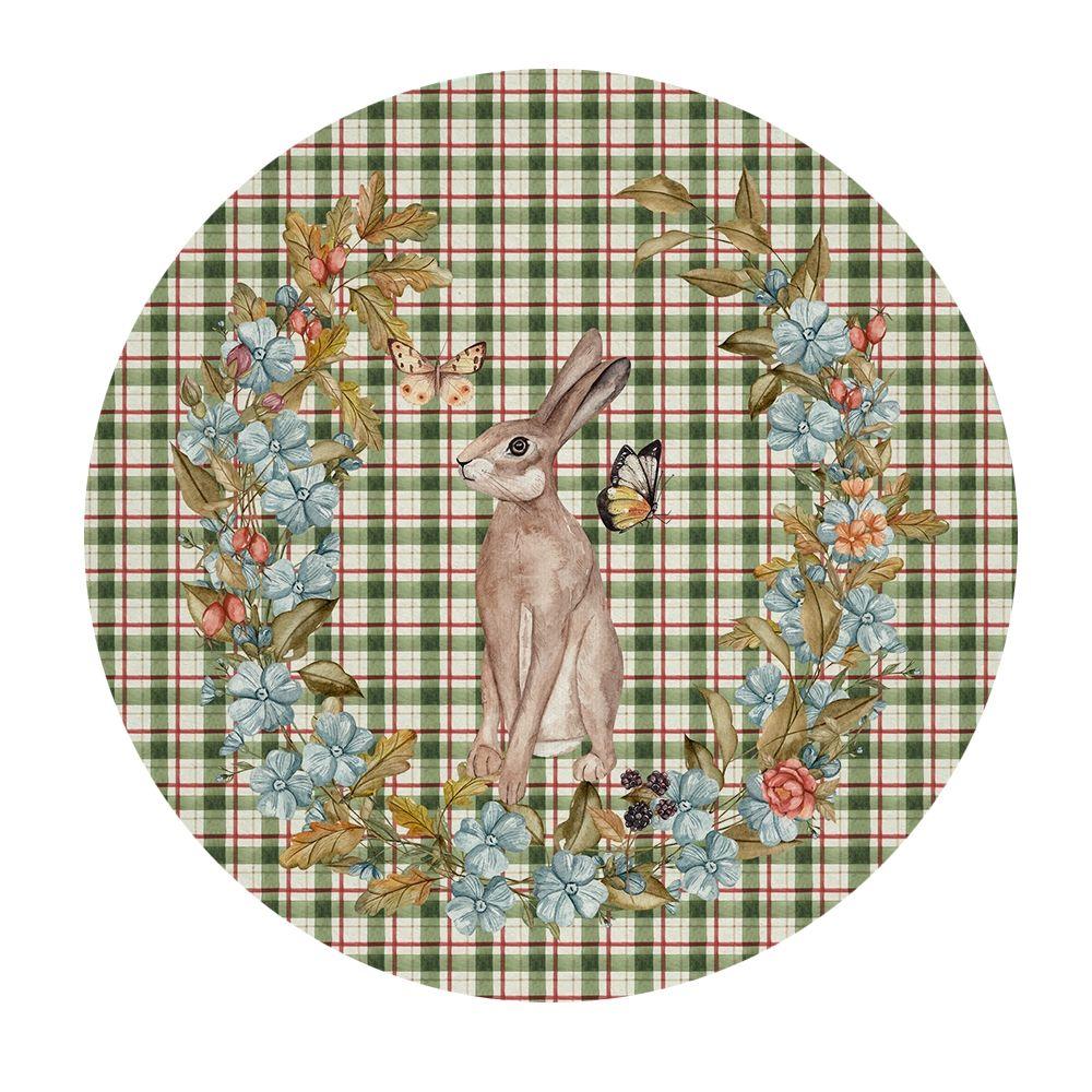 Set 4 Bajoplatos, Woodland - 35 cm. -  con base-3