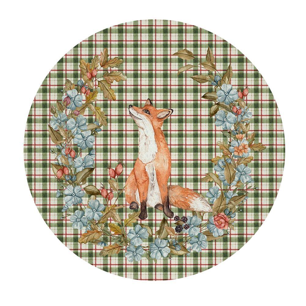 Set 4 Bajoplatos, Woodland - 35 cm. -  con base-5