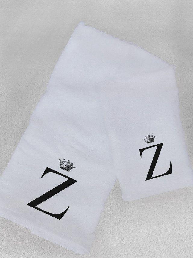 Juego de Toallas mano y visita Letras Corona Z-1