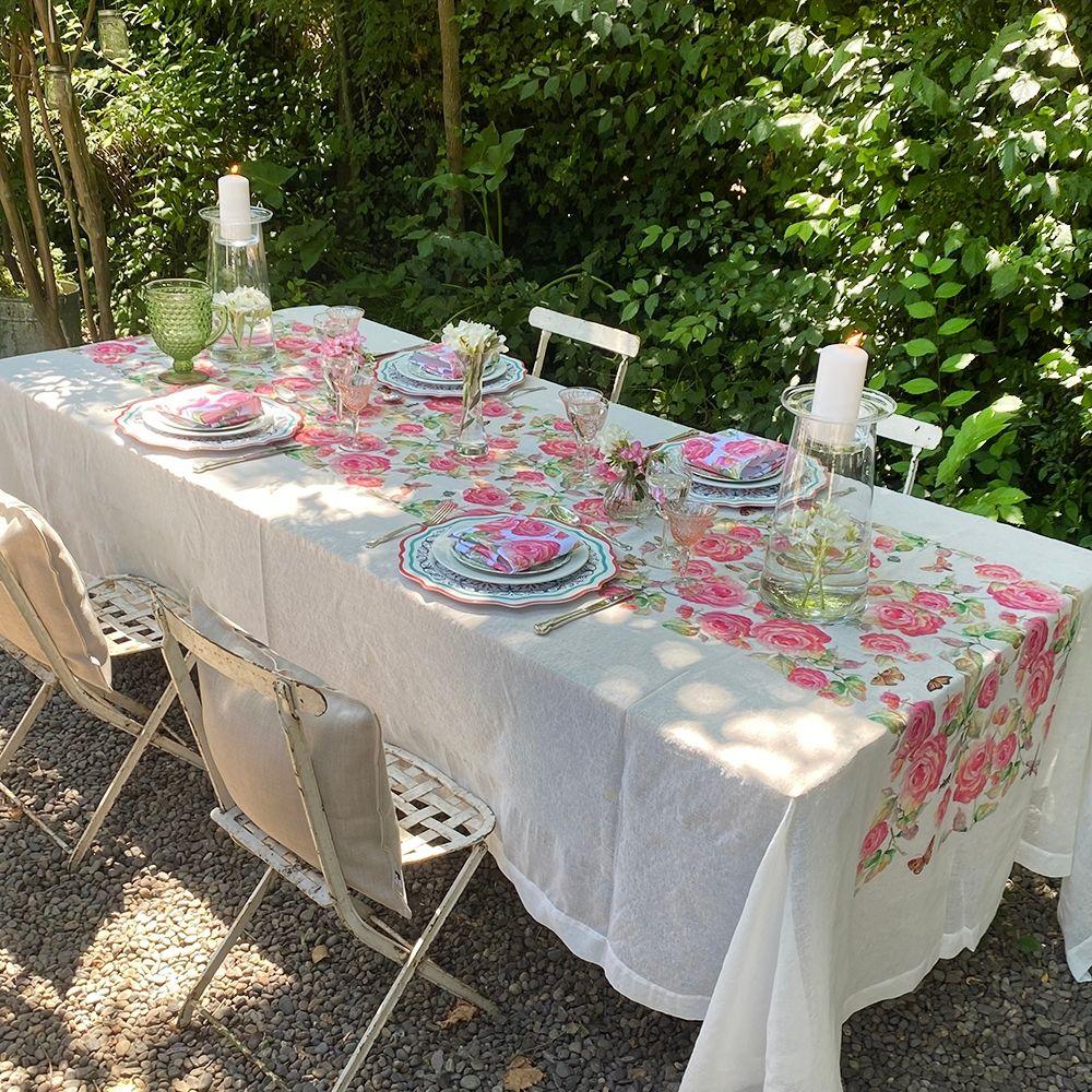 Mantel Rosalia - 180 x 350 - Velo Organza (10 a 12 puestos)-1