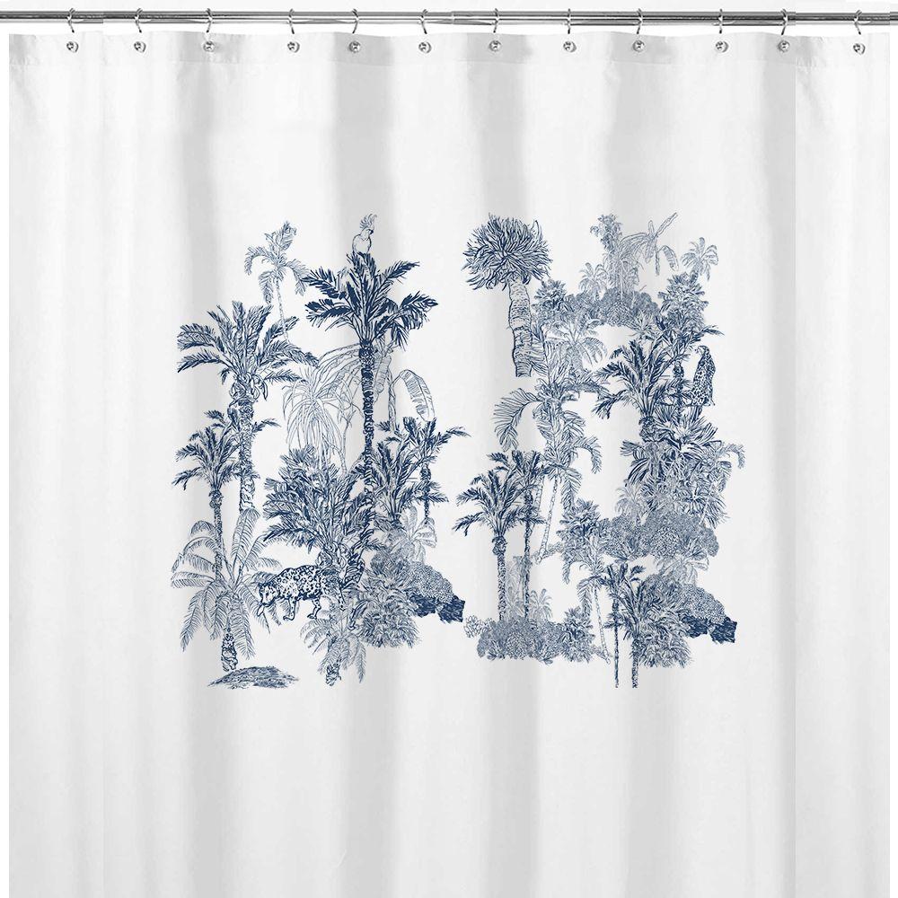 Cortina de Baño Velo Organza Tropical-2