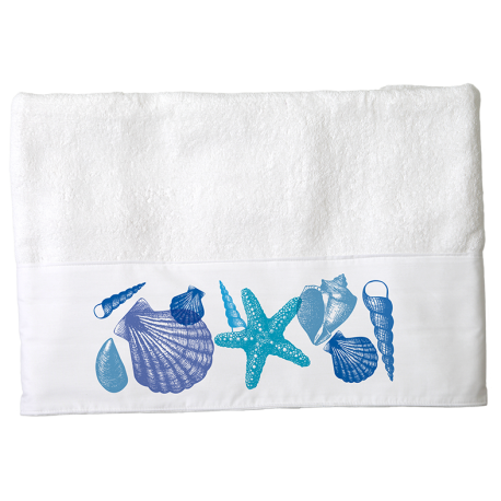 Toalla de Mano Conchitas Azules-0