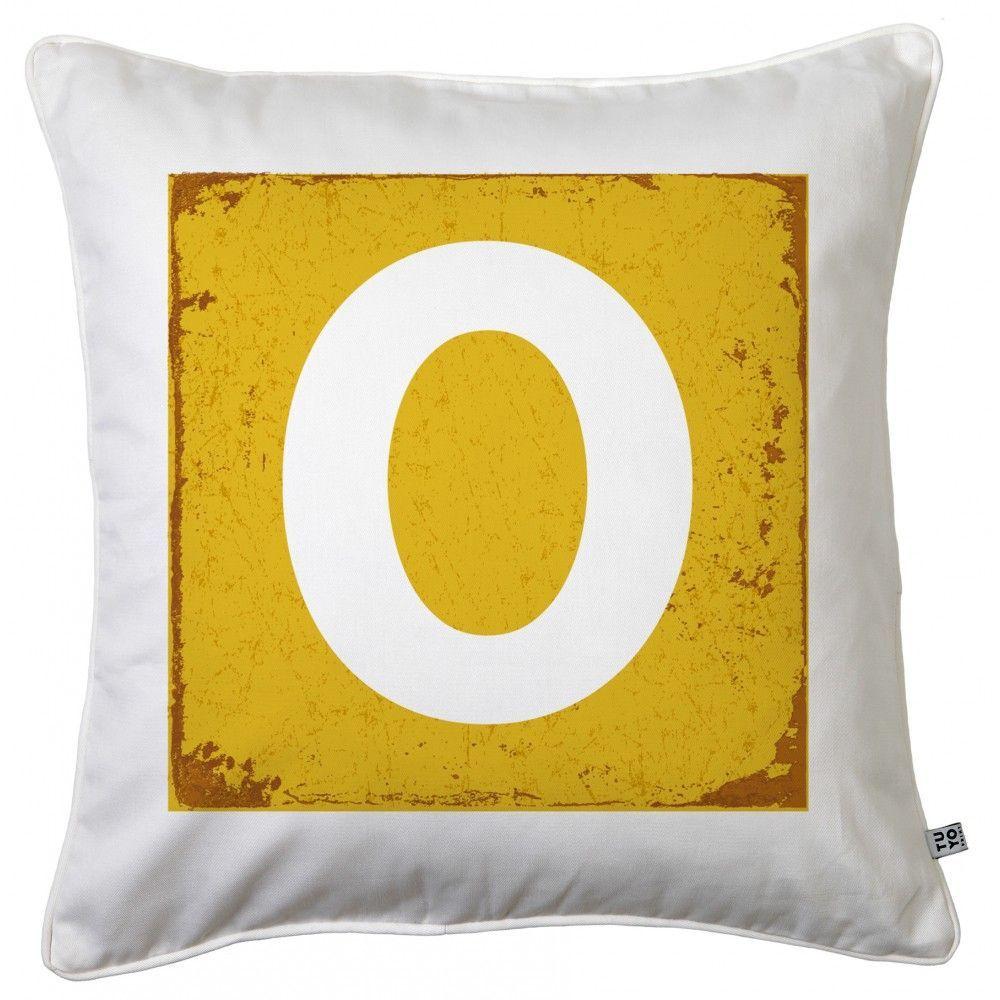 Cojín Letra S - Amarillo-Blanco - 45x45-4