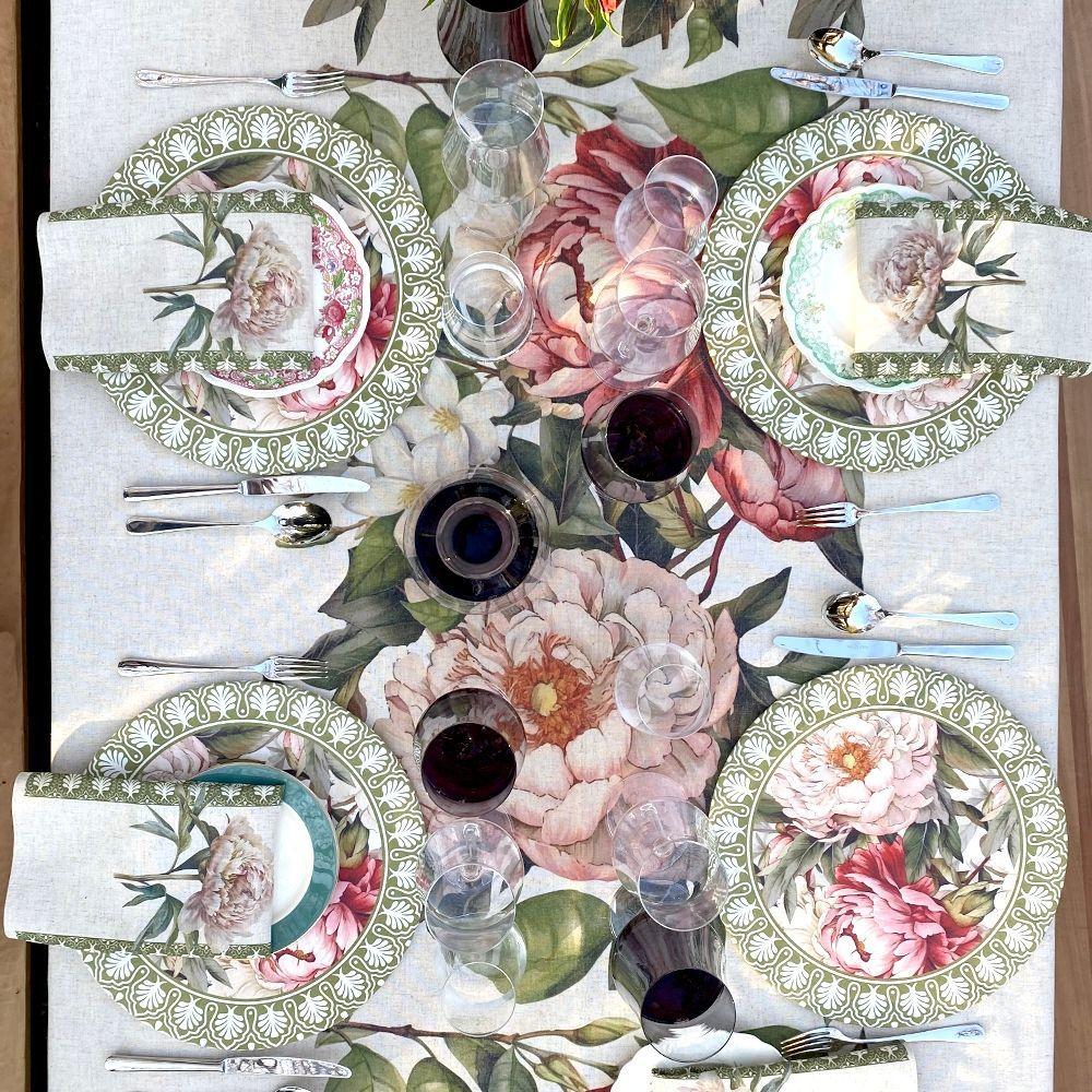 Mantel Camelia - 180 x 300 - Lino Poliester (8 puestos)-3