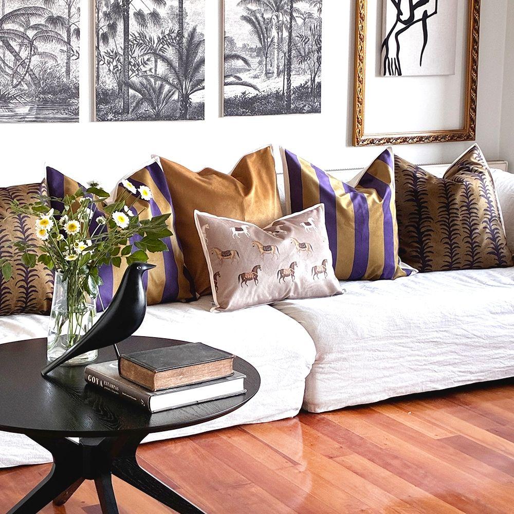 Cojín Horse Beige - 60x40-2