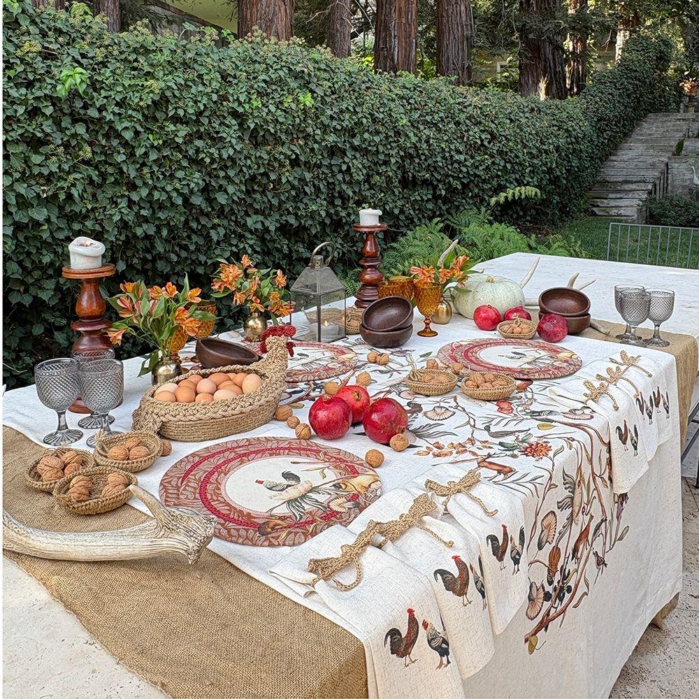 Set 4 Bajoplatos Ranco - 35 cm. - con base-3