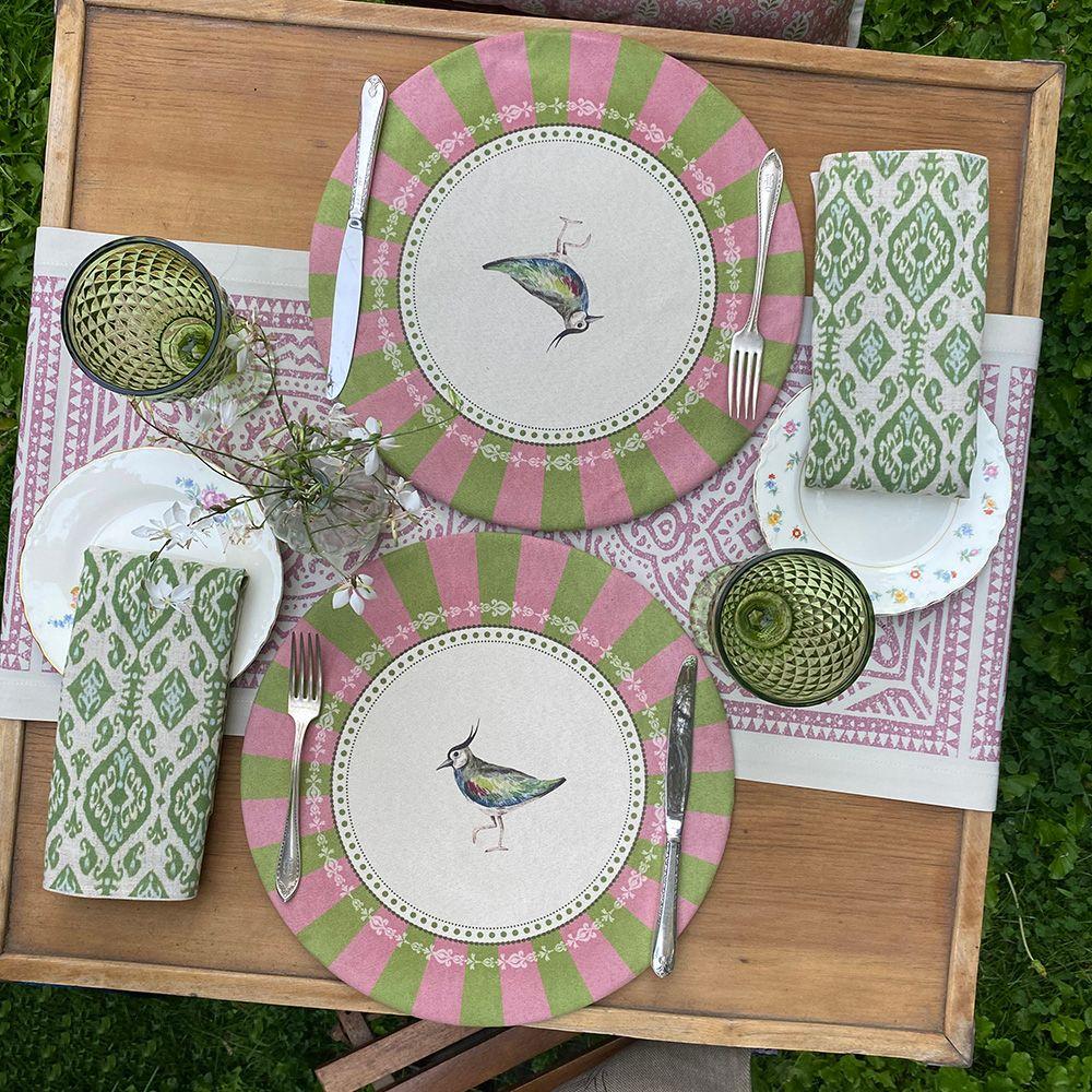 Set 4 Bajoplatos Queltehue - 35 cm. - con base-2
