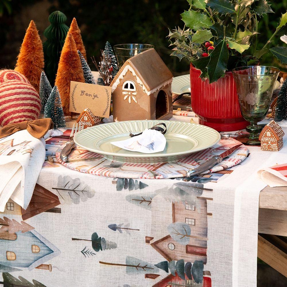 Camino de mesa Casas - Velo Organza-3