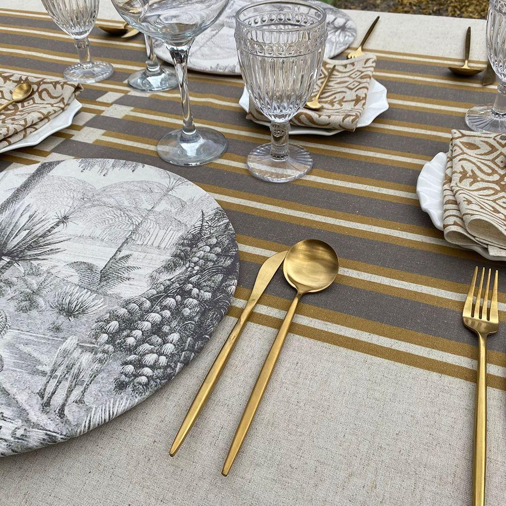 Mantel Ciro - 180 x 250 - Lino Poliester (6 puestos)-2