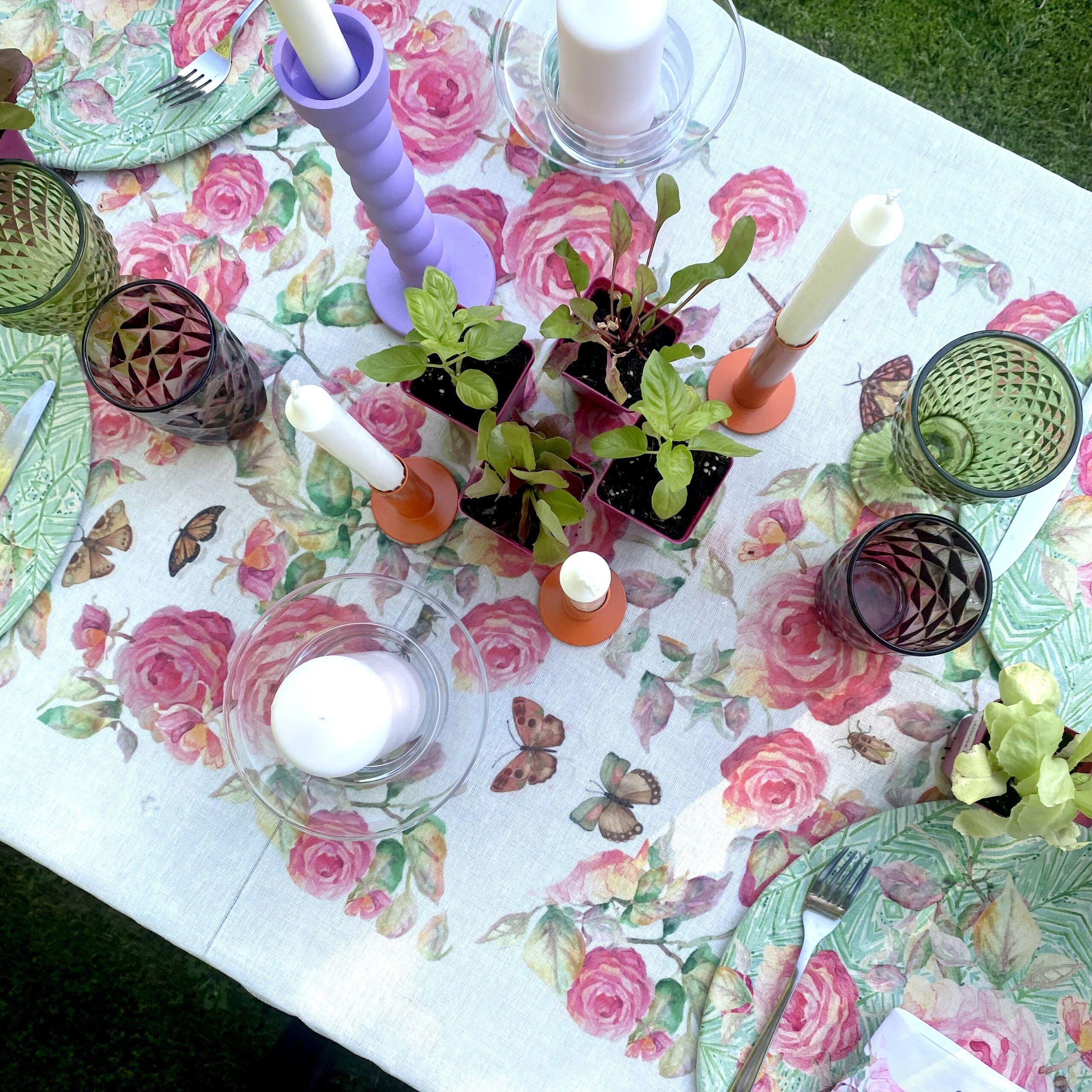 Mantel Rosalia - 240 x 240 - Velo Organza (8 puestos)-4