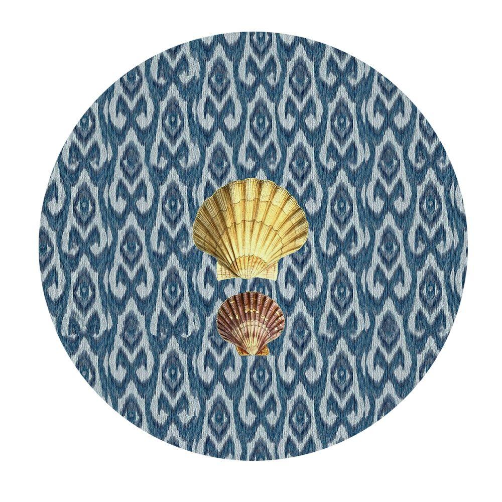 Set 4 Bajoplatos Bahia Azul  - 35 cm. - con base-6