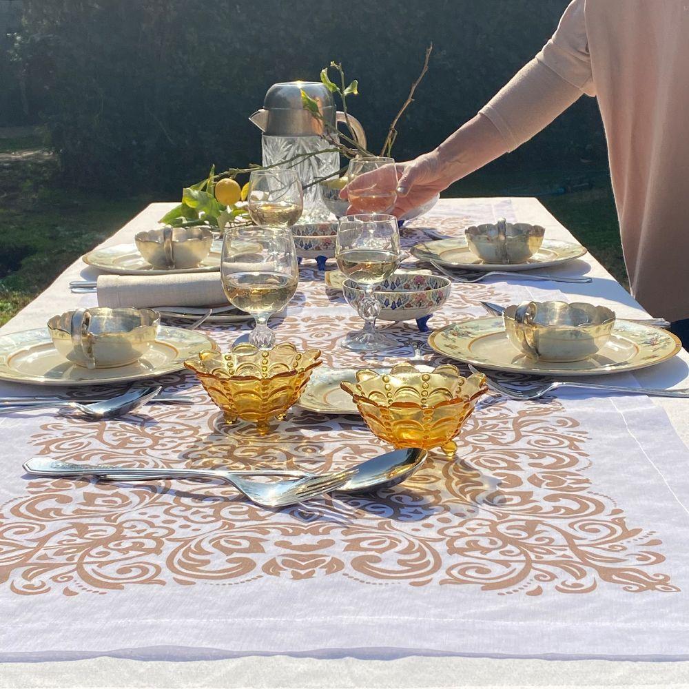 Set  Individuales Velo Organza Versalles -2