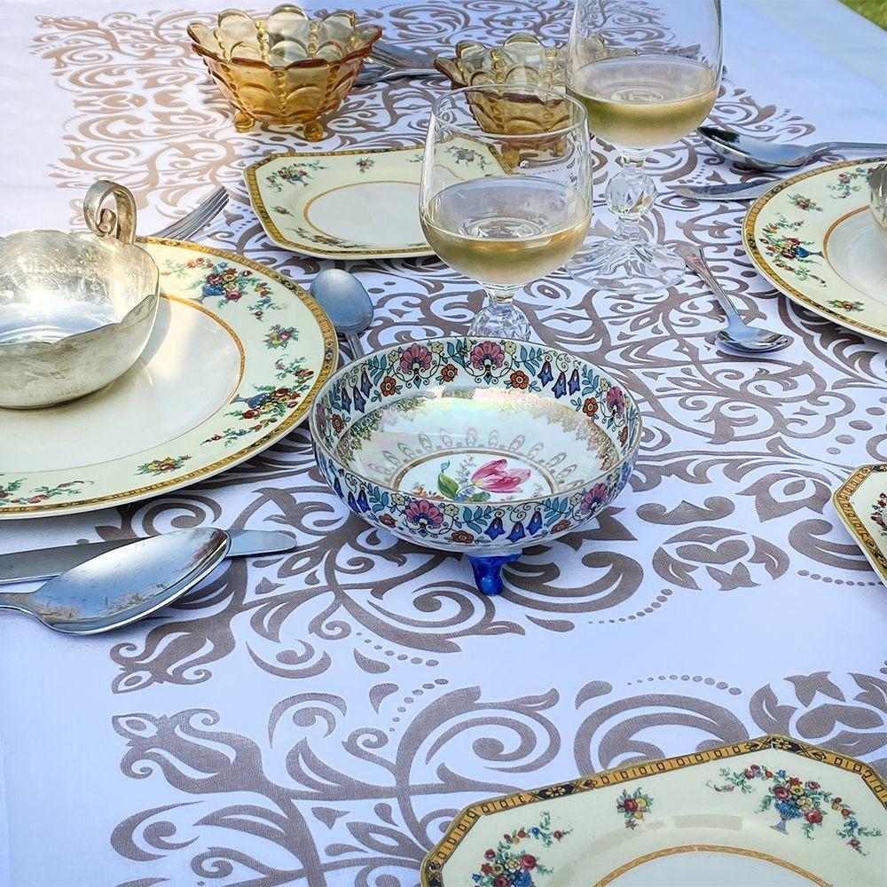 Set  Individuales Velo Organza Versalles -3