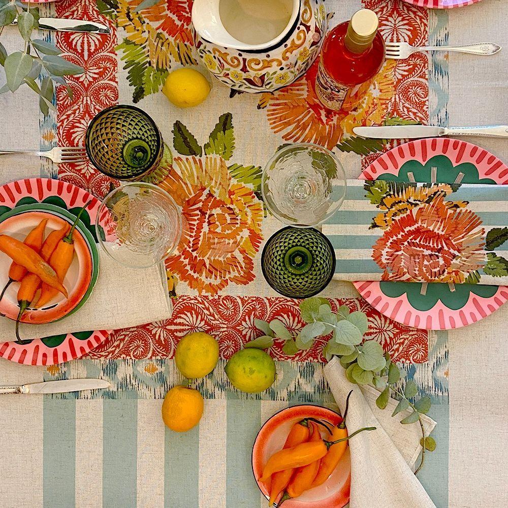 Mantel Luisa - 240 x 240 - Lino Poliester (8 puestos)-2