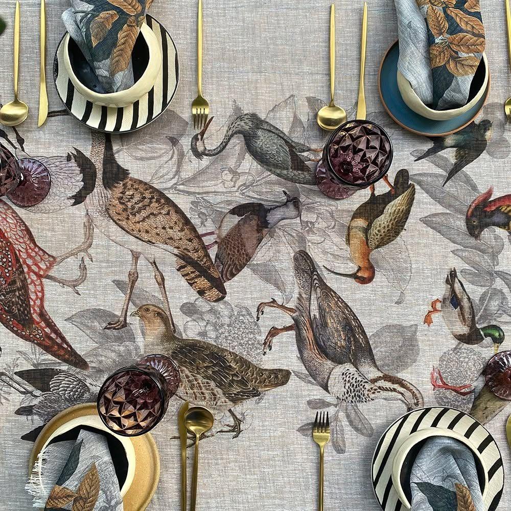 Mantel Panguipulli - 180 x 250 cm.- Lino Poliester - (6  puestos) - Tuyo Print-3