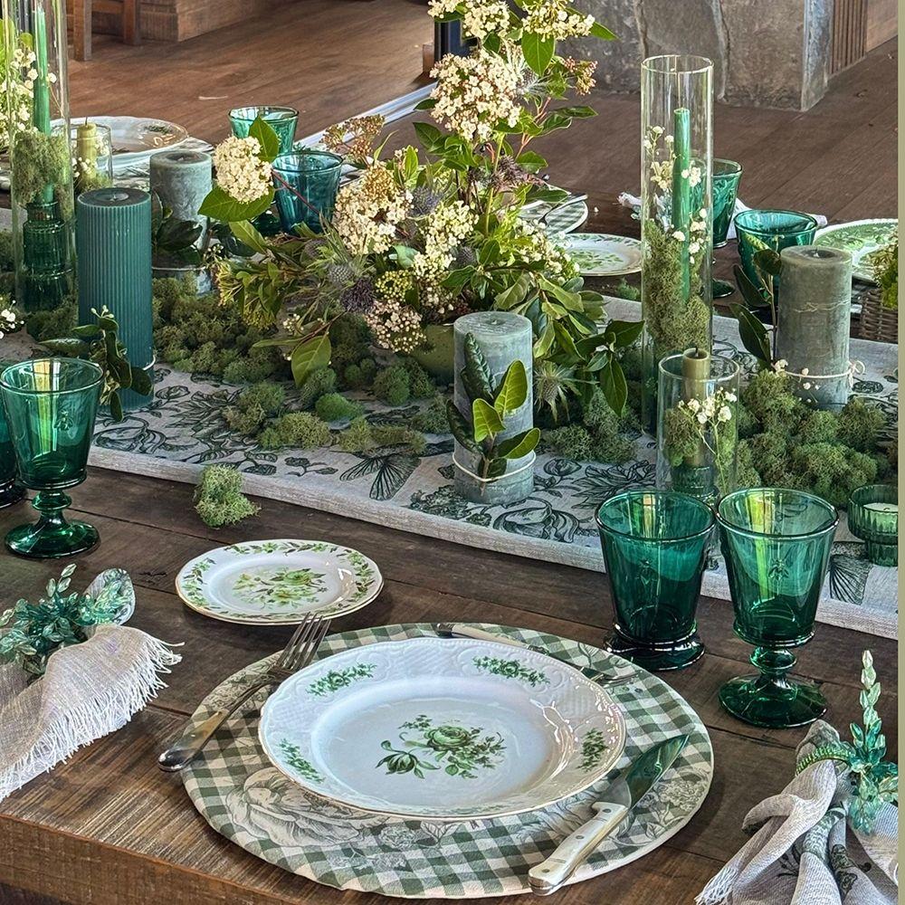 Set 4 Bajoplatos Colibri Verde - 35 cm. - con base-3