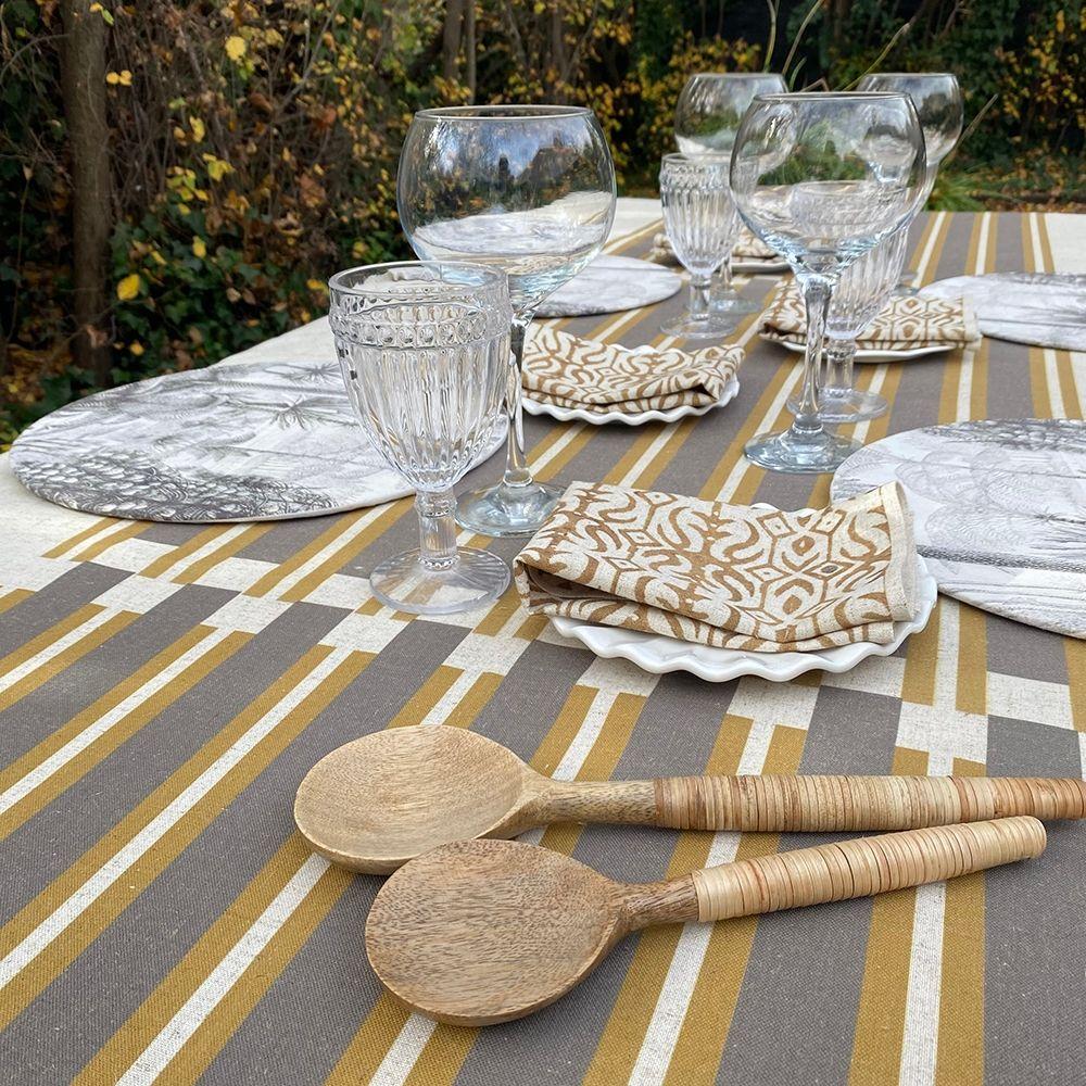 Mantel Ciro - 180 x 300 - Lino Poliester (8 puestos)-2