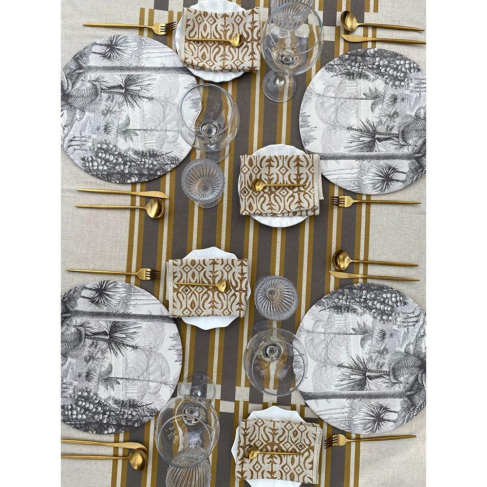 Mantel Ciro - 180 x 300 - Lino Poliester (8 puestos)-3