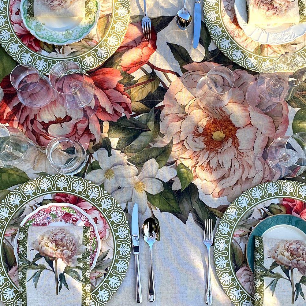 Mantel Camelia - 240 x 240 - Lino Poliester (8 puestos)-2