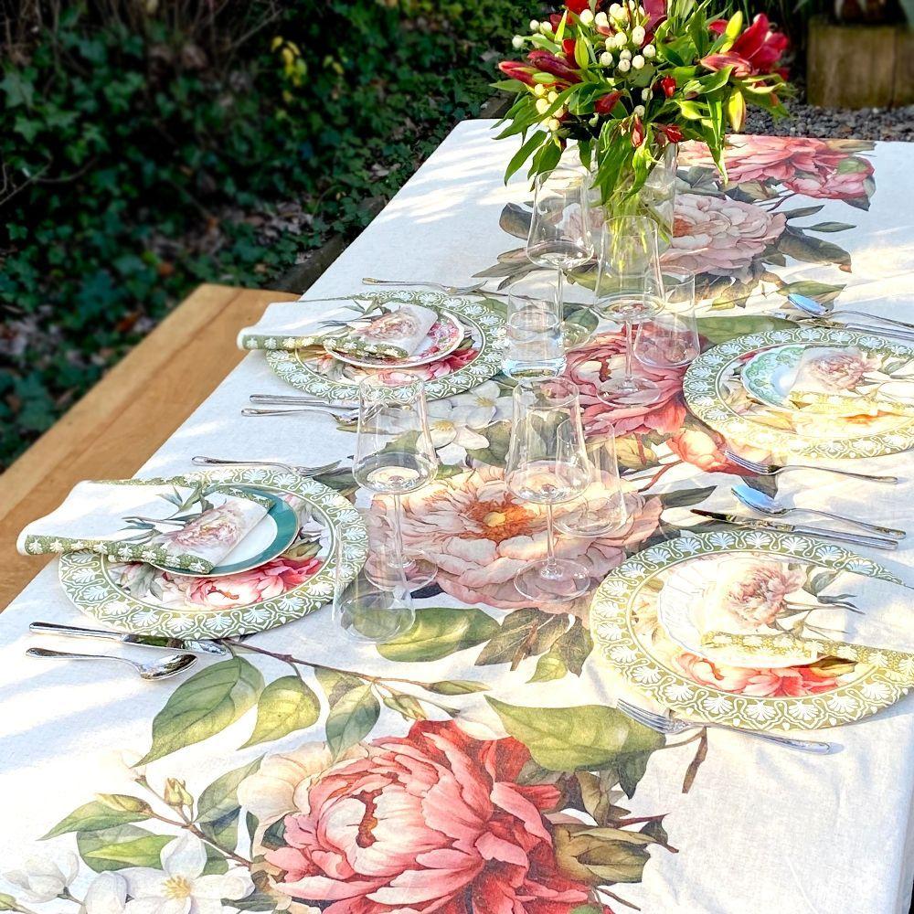 Mantel Camelia - 240 x 240 - Lino Poliester (8 puestos)-3