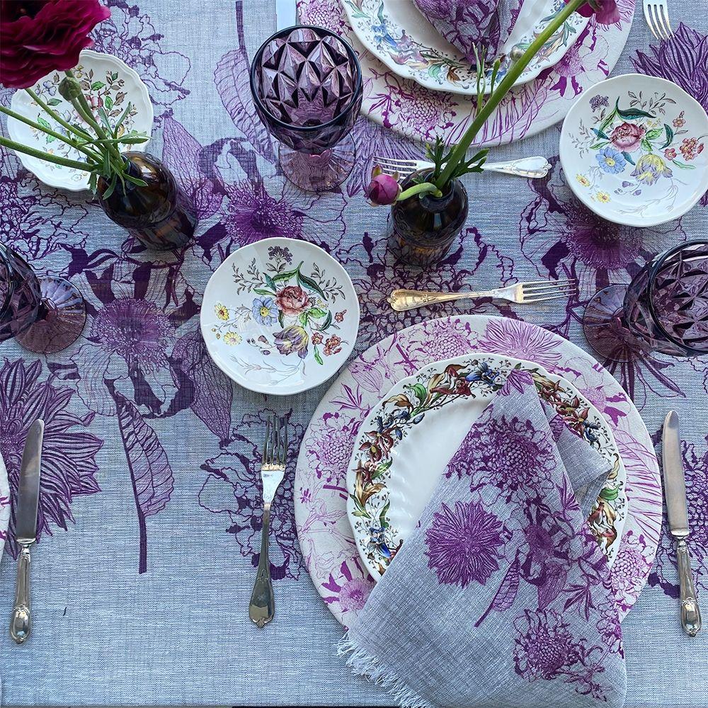 Set 4 Bajoplatos Borgoña - Gamuza Poliester - 35 cm. Diametro-2