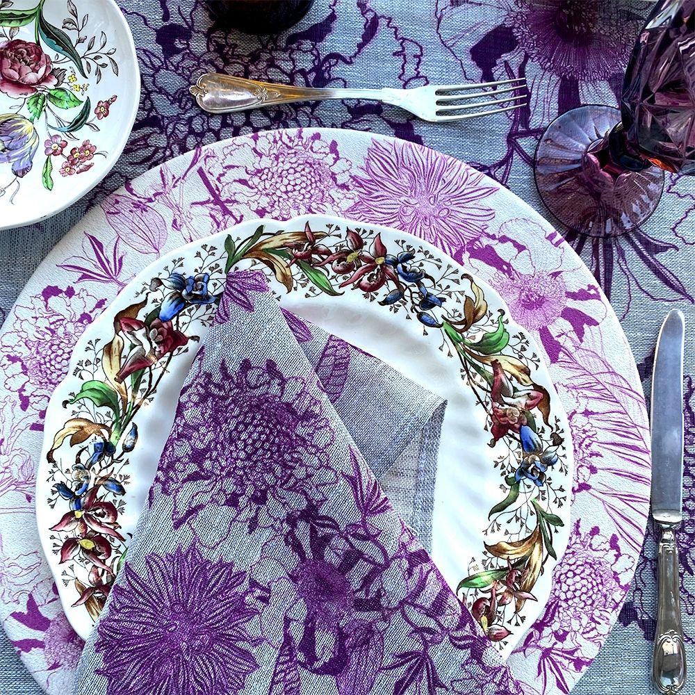 Set 4 Bajoplatos Borgoña - Gamuza Poliester - 35 cm. Diametro-3