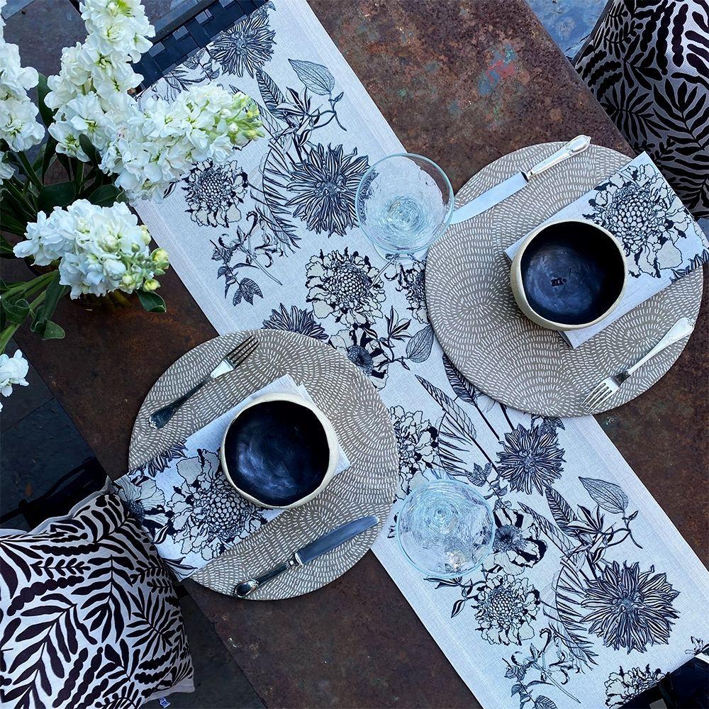 Set 4 Bajoplatos Taupe - con base-2