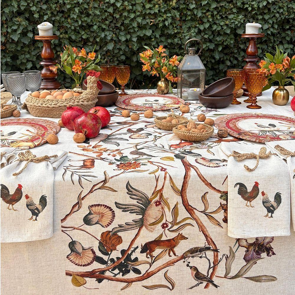 Mantel Ranco - 180 x 300 - Lino Poliester (8 puestos)-2