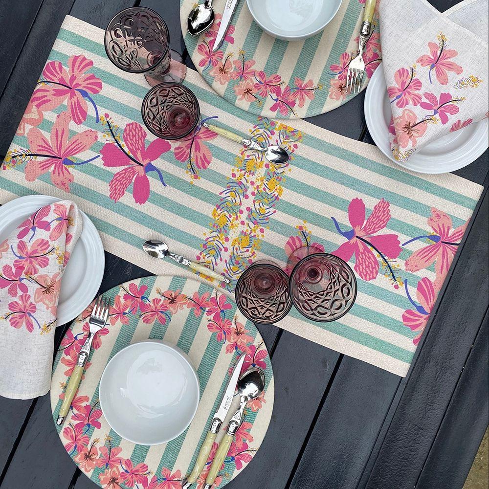 Camino de Mesa Tiare - Lino Poliester - 150 cm. x 36 cm.-3