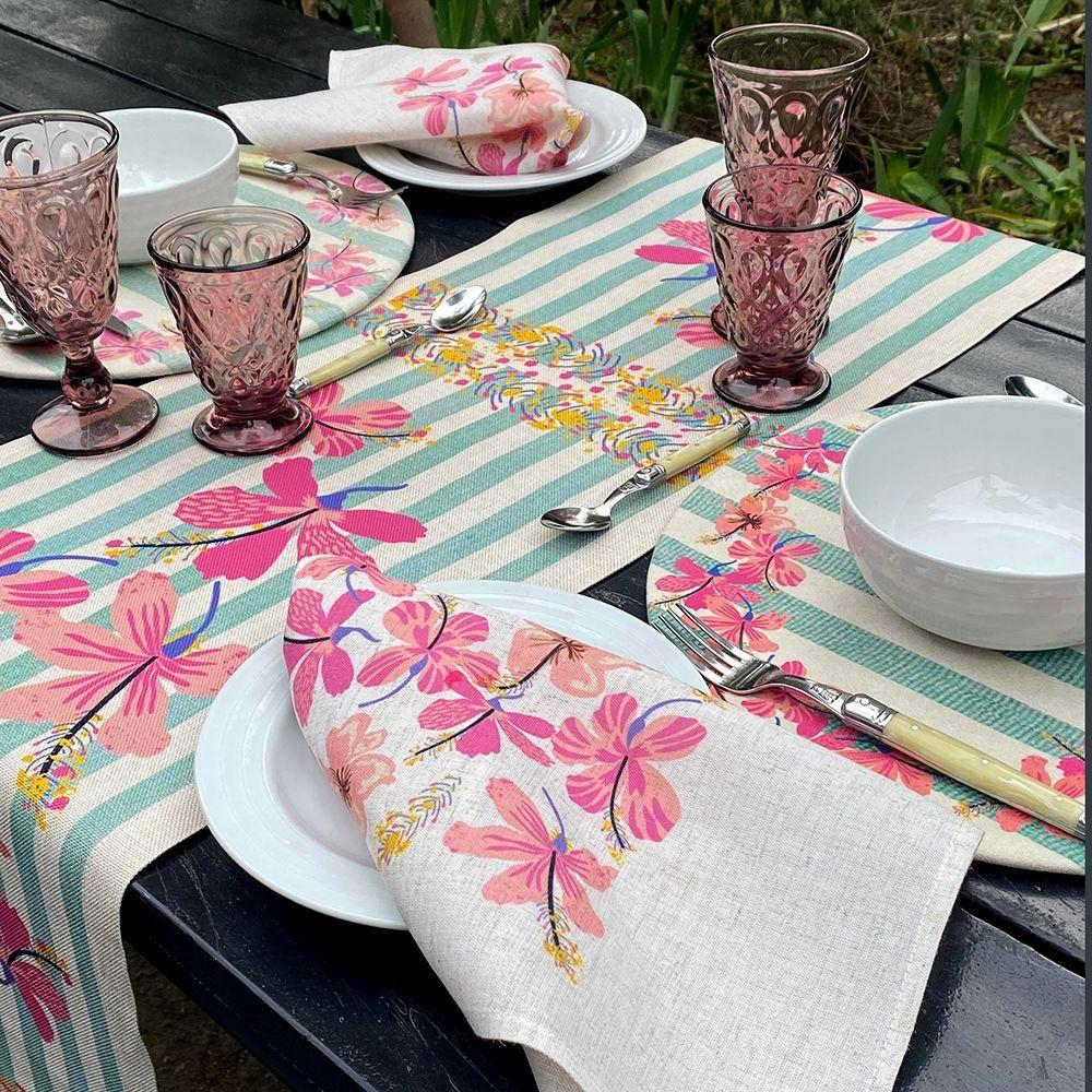 Camino de Mesa Tiare - Lino Poliester - 150 cm. x 36 cm.-4