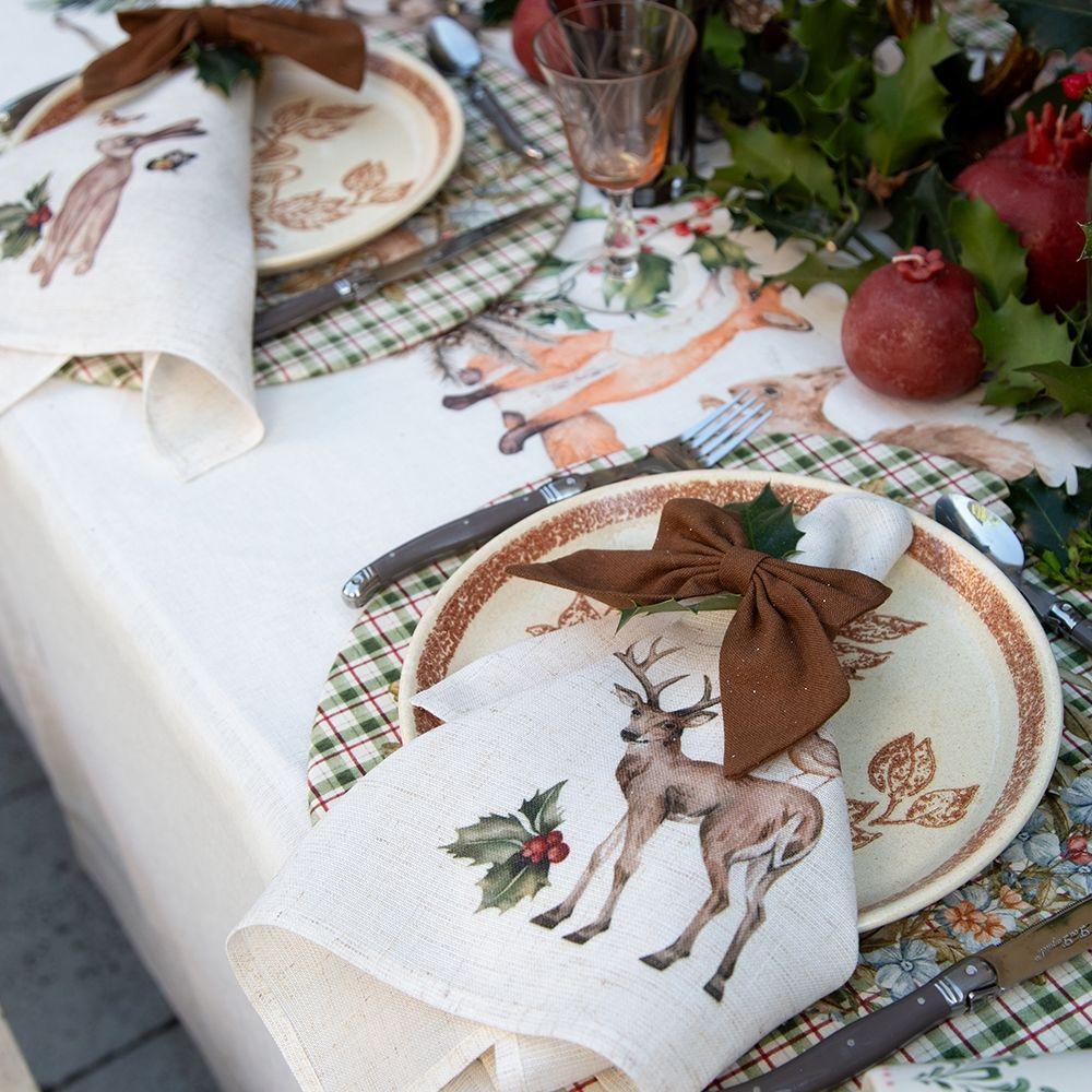 Set 4 Servilletas Woodland - Lino Poliester - 44 x 44 cm.-4
