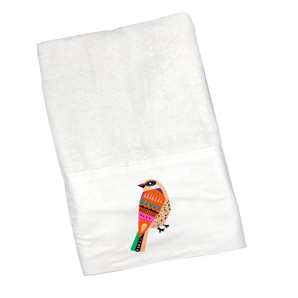Toalla de Mano Pájaro Naranjo-0