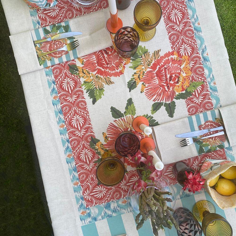 Mantel Luisa - 180 x 300 - Lino Poliester (8 puestos)-3