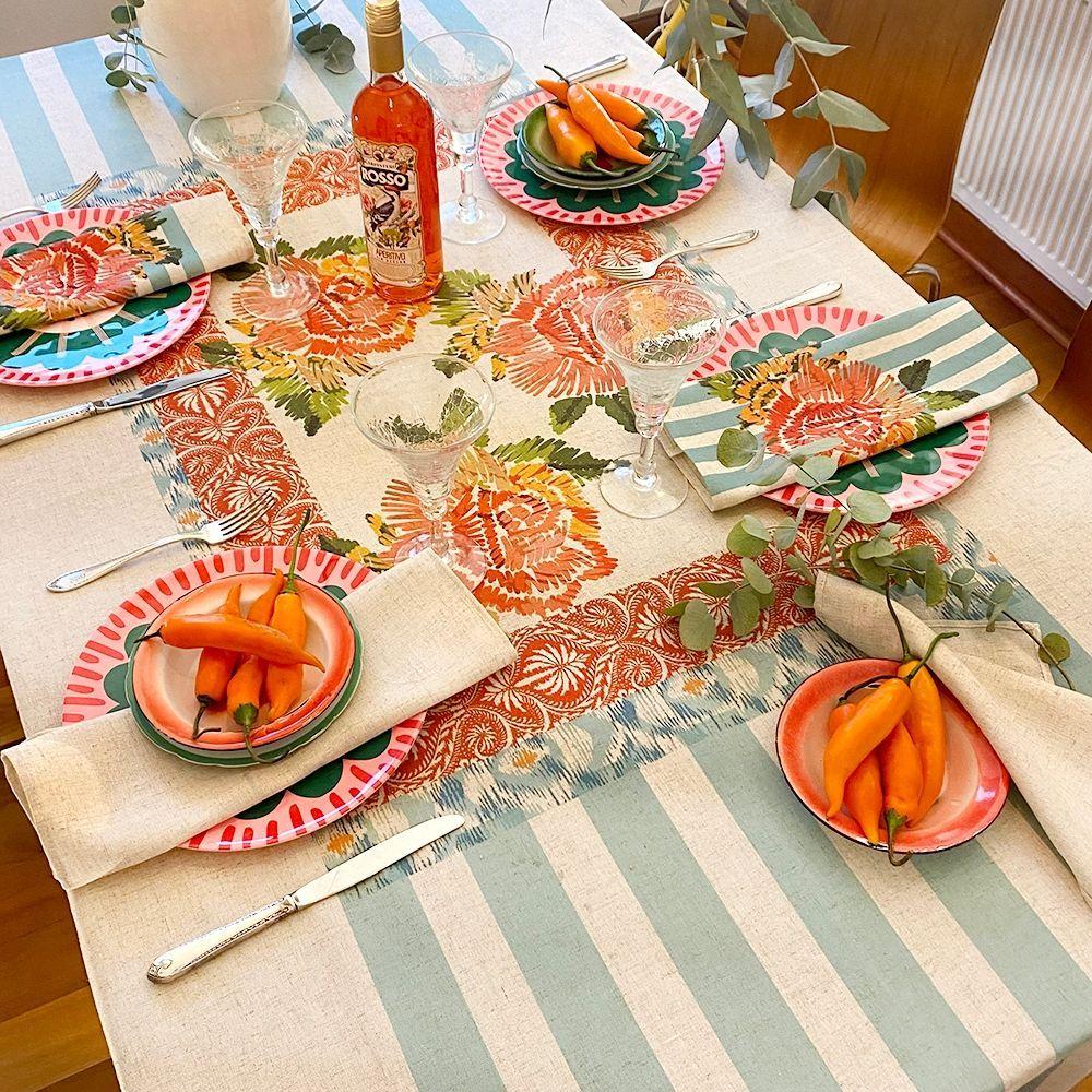 Mantel Luisa - 180 x 300 - Lino Poliester (8 puestos)-4