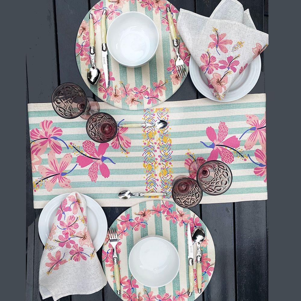 Set 4 Bajoplatos Tiare - Gamuza Poliester - 35 cm. Diametro-3