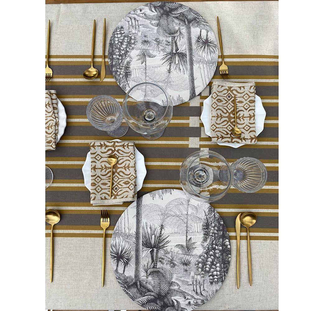 Mantel Ciro - 240 x 240 - Lino Poliester (8 puestos)-2