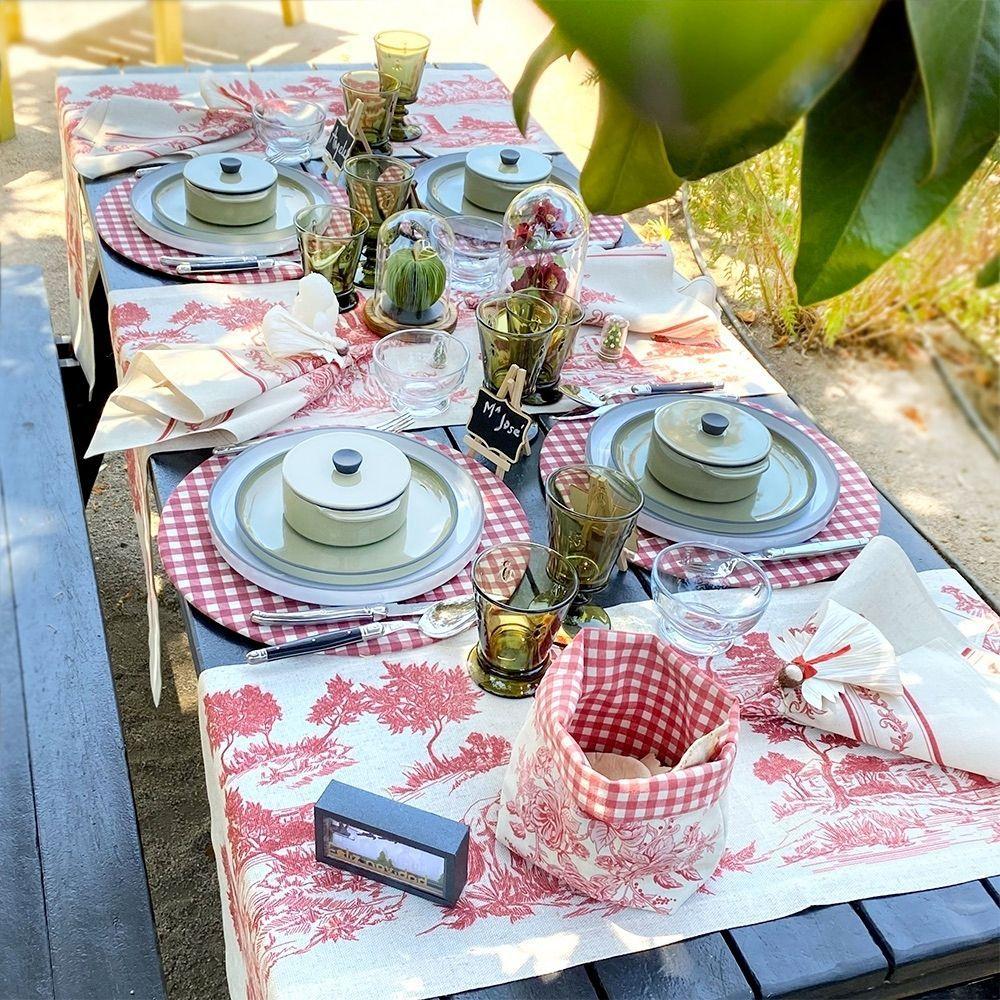 Panera Toile Rojo- Gamuza Poliéster - 23 x 14 x 9 cm.-2